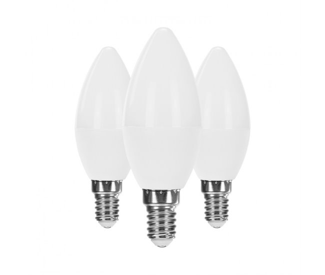 Pack de 3 lâmpadas de vela LED Raydan Home Branco