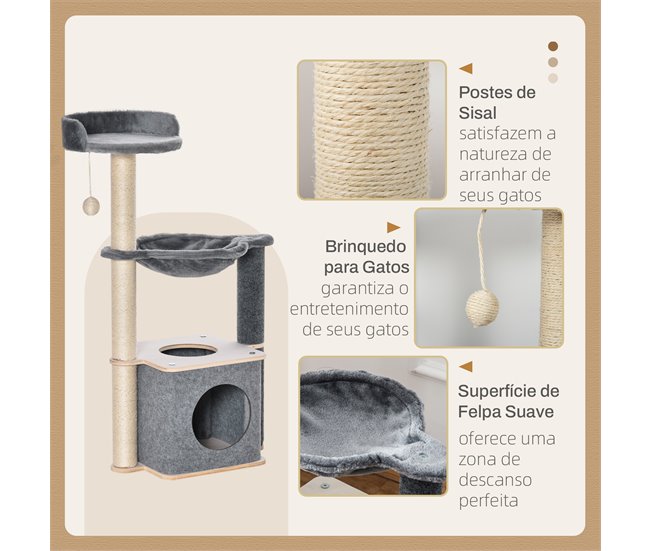 Árvore Arranhador para Gatos Multicor
