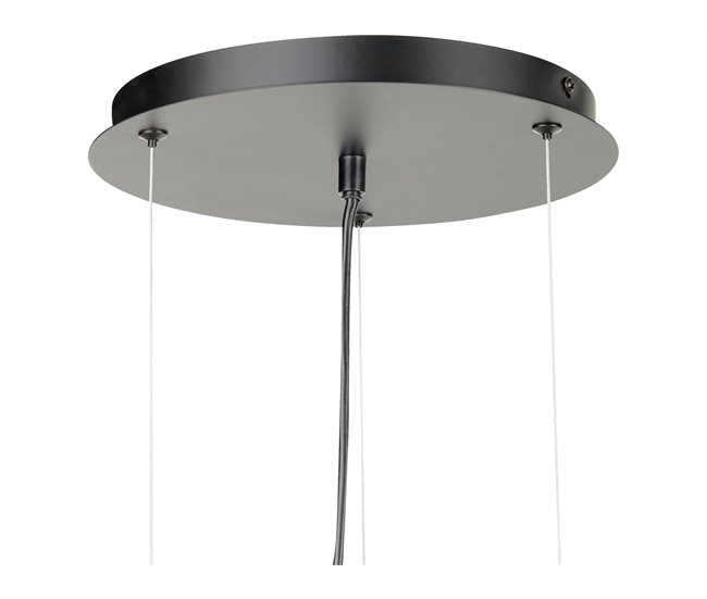 Beliani Candeeiro de tecto TOBINS Preto