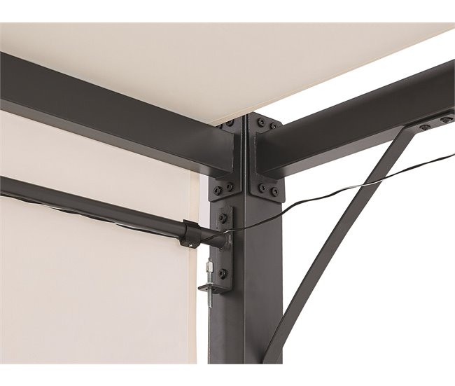 Beliani Pérgola de jardín PARGA 310x310 Bege