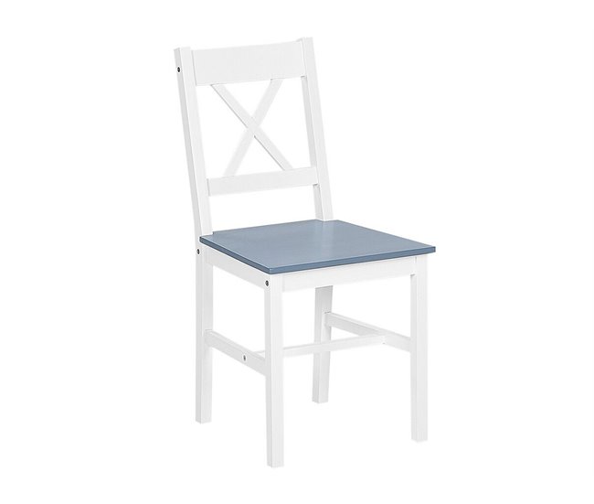 Beliani Conjunto de comedor MOANA Branco