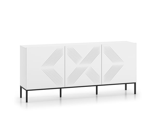 Aparador de 3 portas Aura Branco