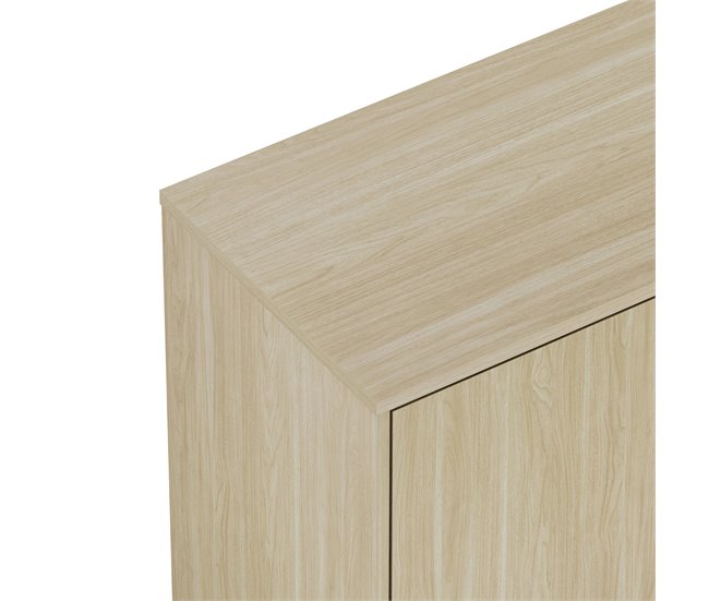 Aparador Kistiandi com 3 gavetas [en.casa] 120 Carvalho