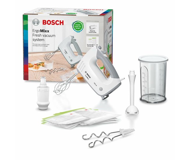 Batedeira de Mão Multifunções com Acessórios ErgoMixx Beater Branco