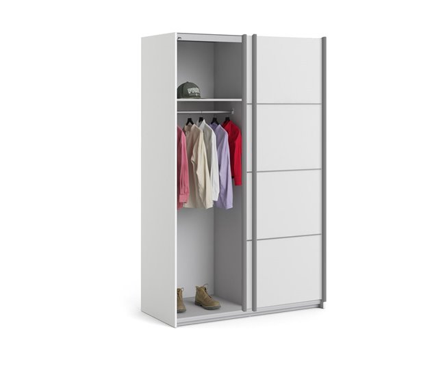 Roupeiro HERA portas deslizantes branco Branco