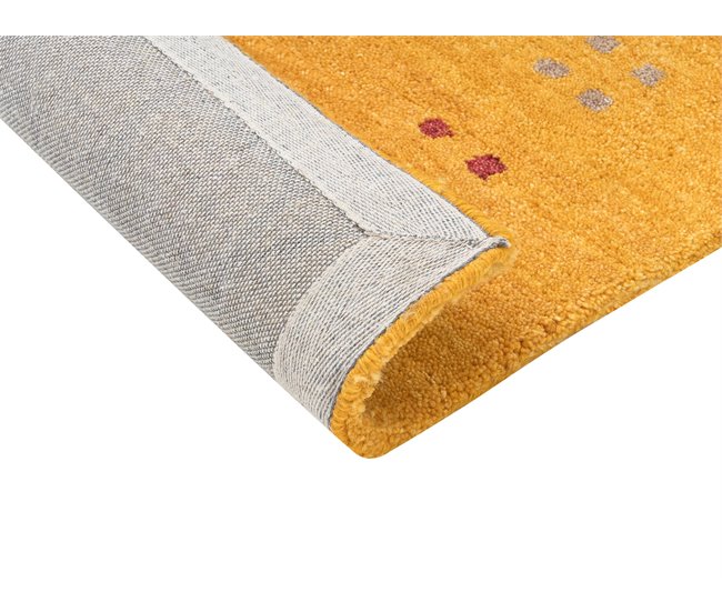 Beliani Pelos curtos ATALAN 140x200 Amarelo