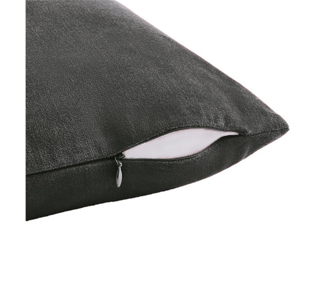  Acomoda Textil - 4 capas de almofada em veludo. Cinza
