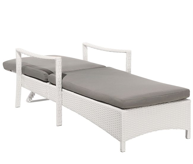 Beliani Cadeira lounge/relax VASTO Branco