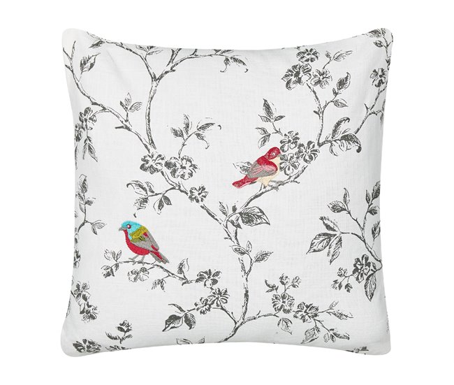 Beliani Cojín decorativo DILLENIA Branco/ Bege