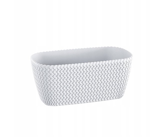 7.4L Pot retangular Branco