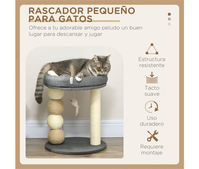 Arranhador para Gatos Cinza