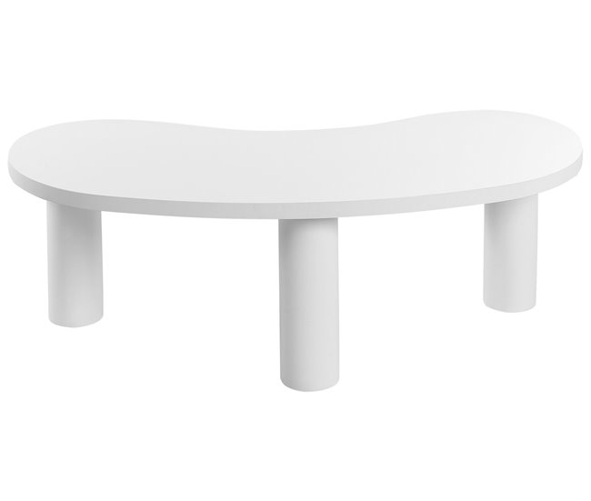 Beliani Mesa de centro AUBURN 112x46 Branco