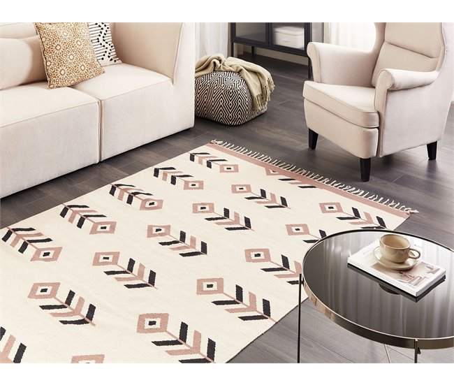 Beliani Kilim NIAVAN 140x200 Bege