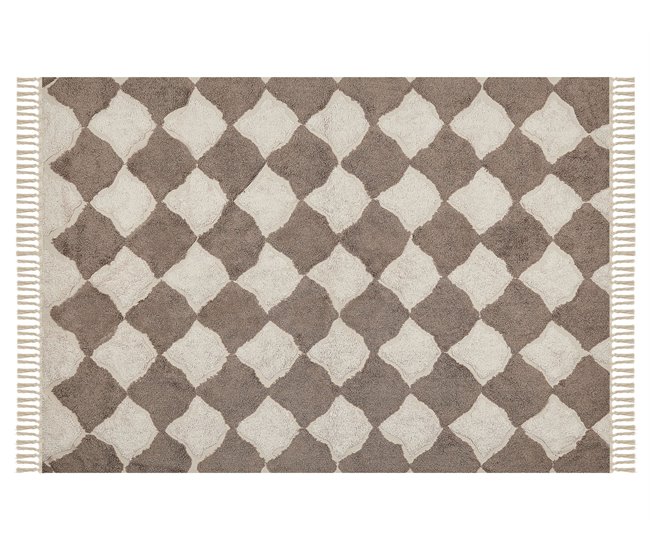 Beliani Pelos curtos SINOP 140x200 Castanho