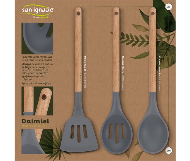 Conjunto de frigideiras com assador Cinza