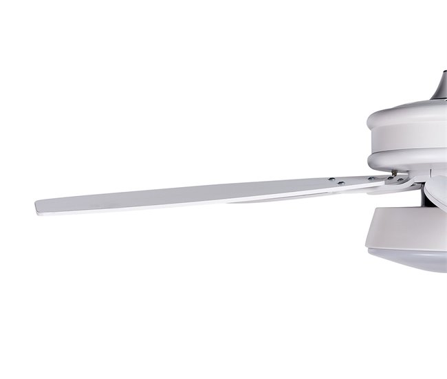 Beliani Lâmpada de teto com ventilador LOGAN Branco