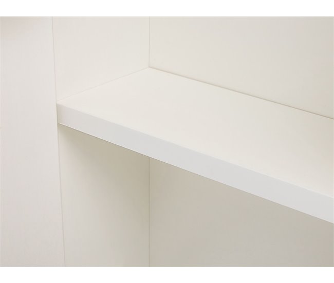 Armário de casa de banho com espelho e LED CHABUNCO Branco