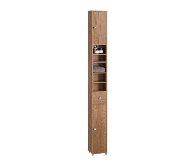 Armário de banho com 2 portas BZR34-PF SoBuy 20 Castanho