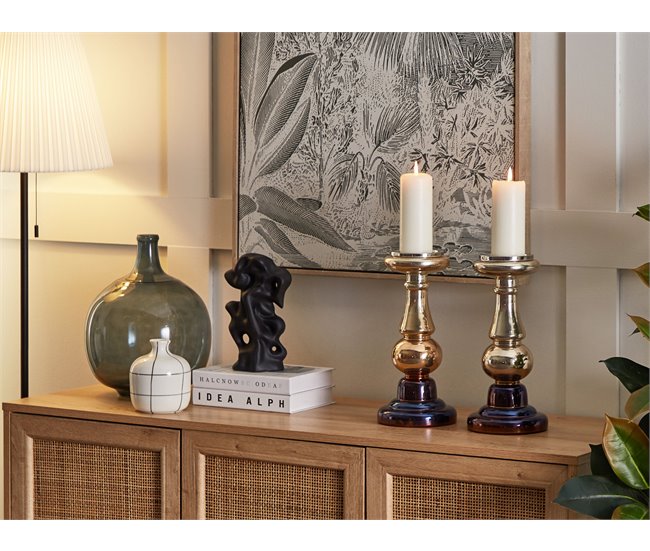 Beliani Candelabro IMARTI Dourado
