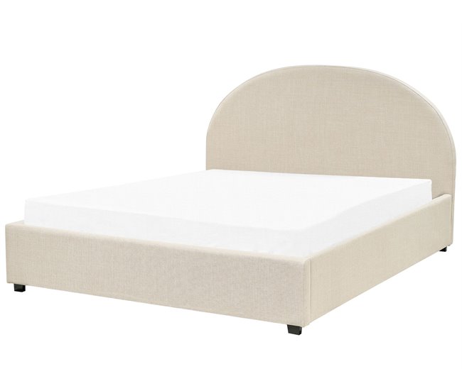 Beliani Cama baú Poliéster VAUCLUSE 174x214 Azul Claro