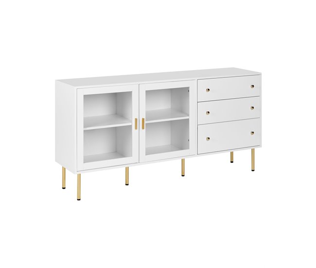 Beliani Vitrina MILORA Branco