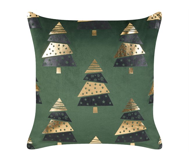 Beliani Almofada decorativa GOLDSPRUCE 45x45 Verde