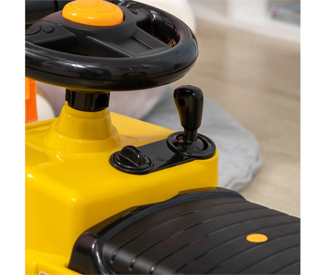 Carro Andador Empilhadeira PP e ABS HOMCOM Amarelo