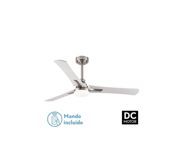  Ventilador de tecto metálico Série Coro NÍquel
