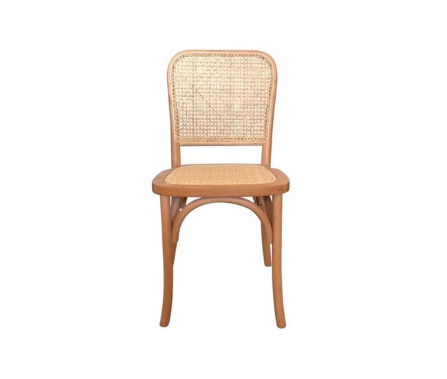  Conjunto de 2 cadeiras de jantar Toscana Castanho
