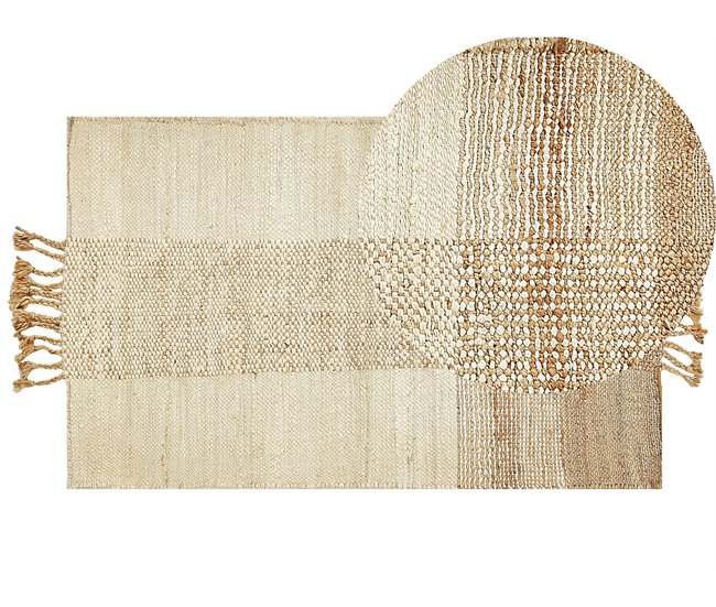 Beliani Entrelaçado HAMZALAR 80x150 Bege