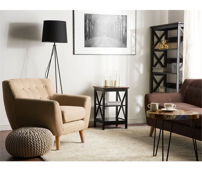 Beliani Mesa de apoio FOSTER 40x40 Branco