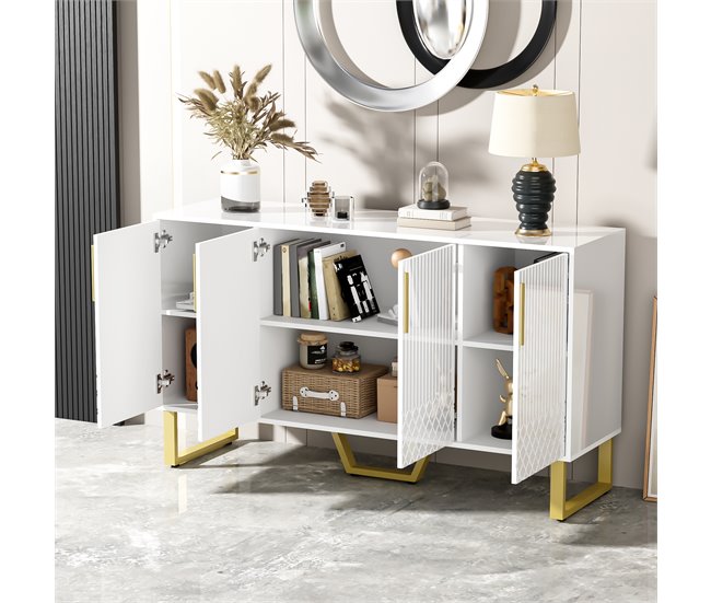 Aparador com 4 portas Branco