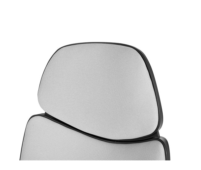 Beliani Silla de oficina SPLENDID Cinza Claro