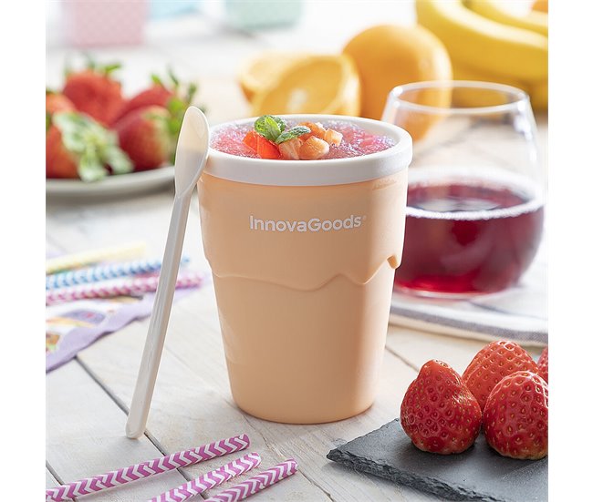 Copo para Fazer Gelados e Granizados com Receitas Multicor