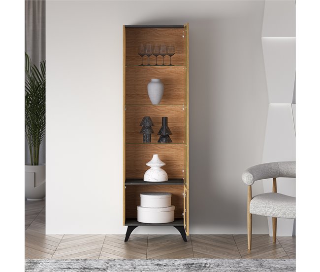 Vitrina de 2 portas Soah Madeira