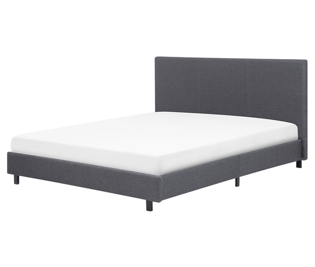 Beliani Cama de água Poliéster ALBI 175x211 Cinza