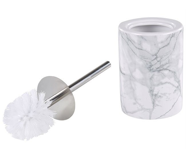Beliani Conjunto de accesorios de baño ARAUCO Branco