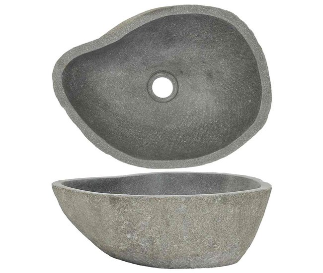 Lavatório - Lavabo - Pia de banheiro oval Antracite