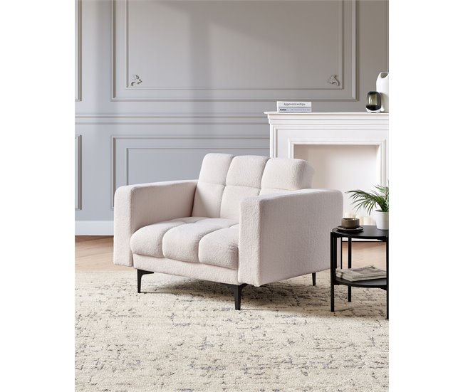 Beliani Poltrona ALNES Branco