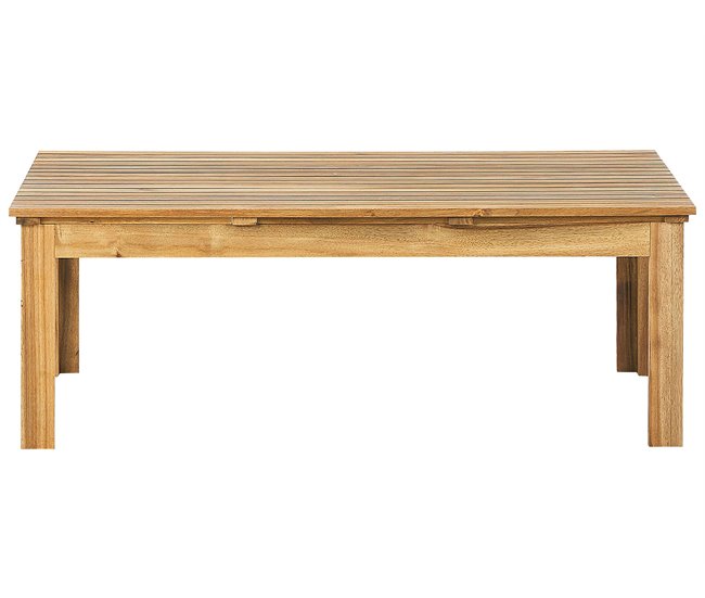 Beliani Conjunto lounge Madeira de acácia PACIFIC Castanho