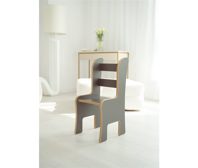 Cadeira infantil cinza Cinza