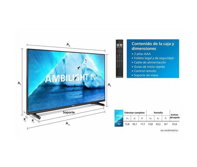 Smart TV 32PFS6908 Preto