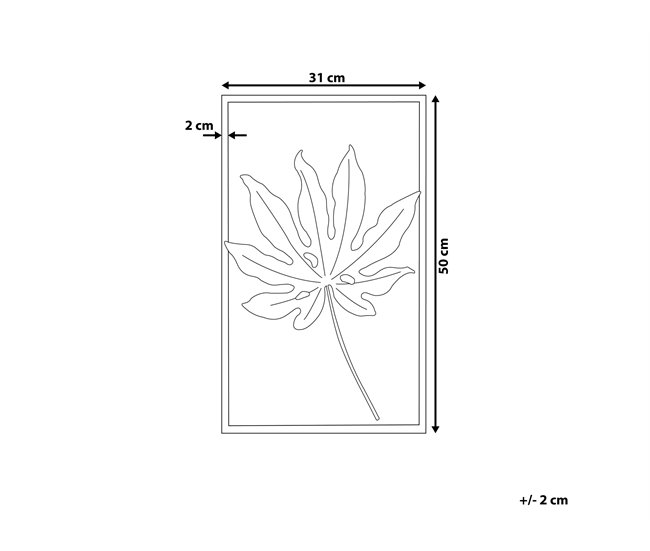 Beliani Decoración de pared CURIUM Branco