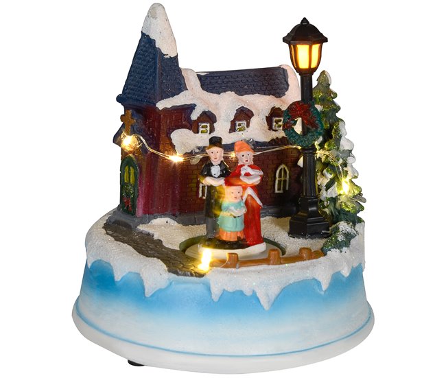 Aldeia de Natal Resina HOMCOM, casa - natal Multicor