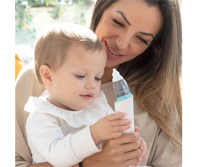Aspirador Nasal Recarregável para Bebés Branco