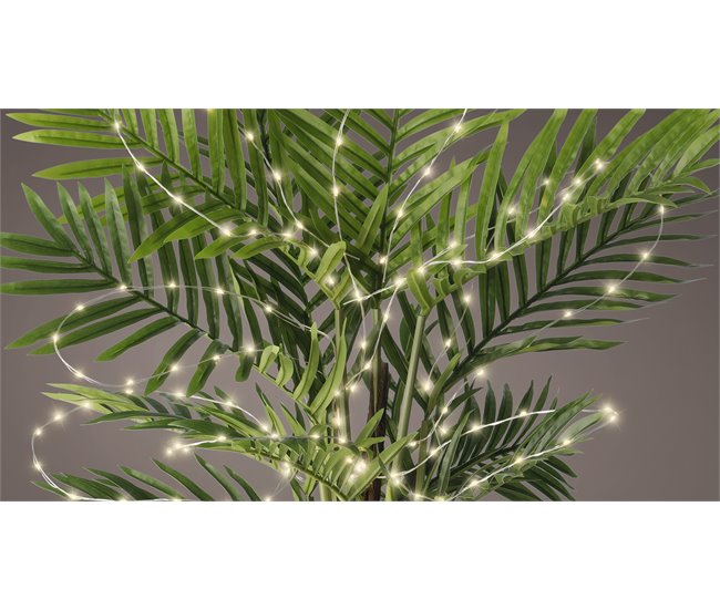FLOWER micro LED luzes para plantas 100cm Branco/ Plateado