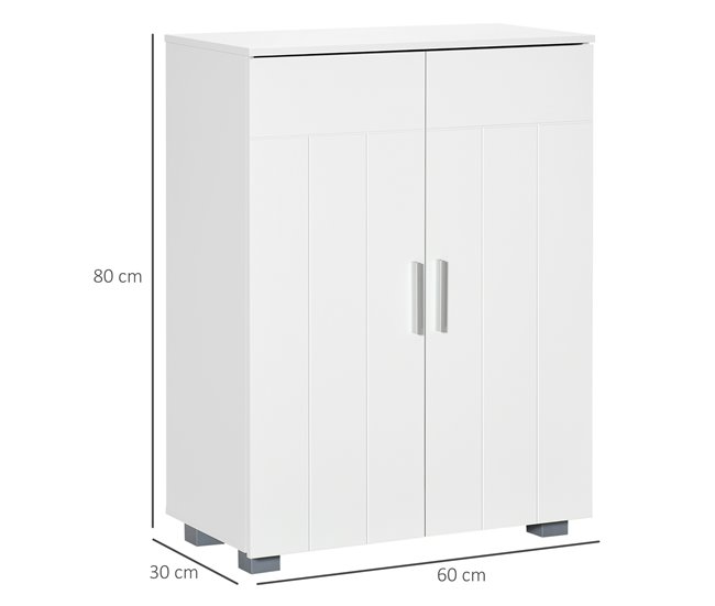 Armário de Casa de Banho MDF kleankin, casa - casa de banho 60 Branco