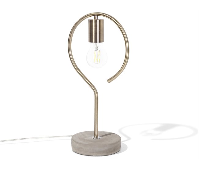 Beliani Candeeiro de mesa JUCAR Dourado