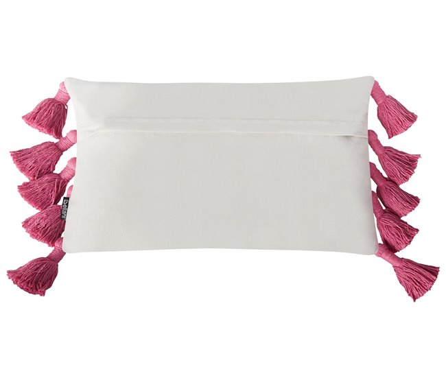 Beliani Almofada decorativa LOVELY Rosa