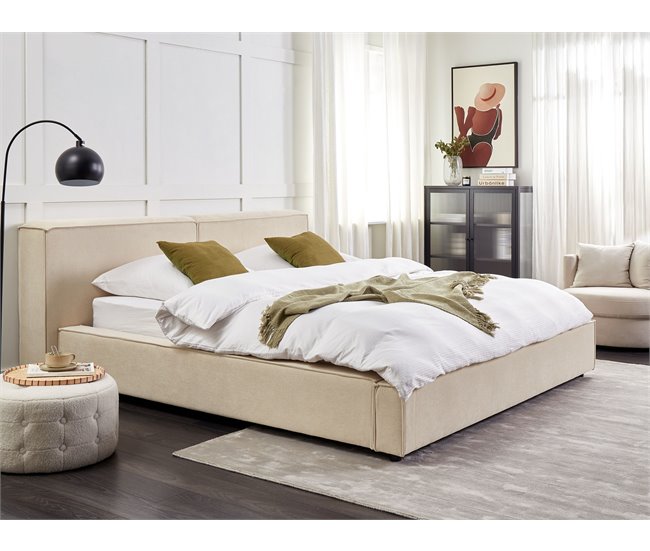 Beliani Cama Bombazine LINARDS 230x242 Bege